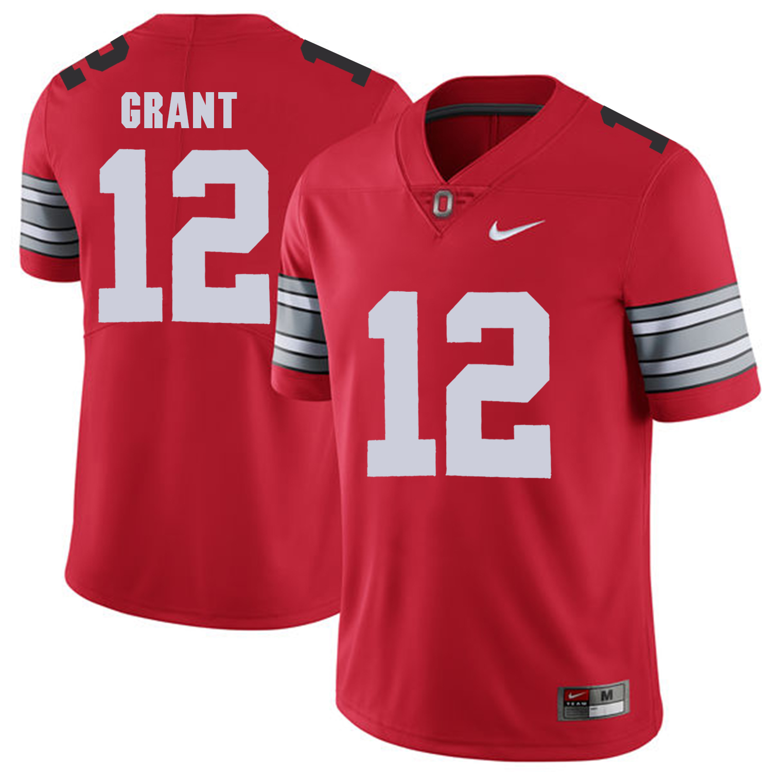 Men Ohio State #12 Grant Red Customized NCAA Jerseys